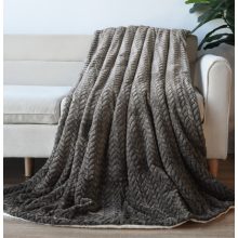 Naturtex poliészter pléd - Ombre grey 150x200 cm