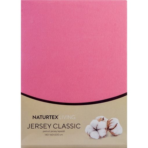 Naturtex Jersey gumis lepedő Matt rózsaszín 180-200x200 cm