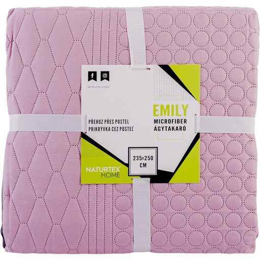 Naturtex Emily microfiber ágytakaró - púder-szürke 235x250 cm