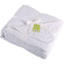 Naturtex Emily microfiber ágytakaró - fehér kockás 235x250 cm