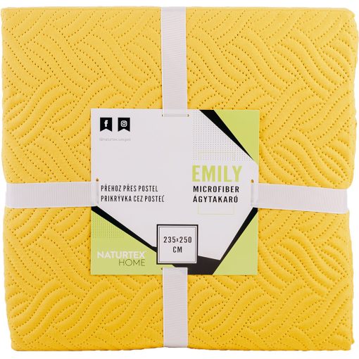 Naturtex Emily microfiber ágytakaró - mustár 235x250 cm