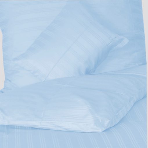 Billerbeck Réka 3-piece cotton-satin bed linen set - Macaron