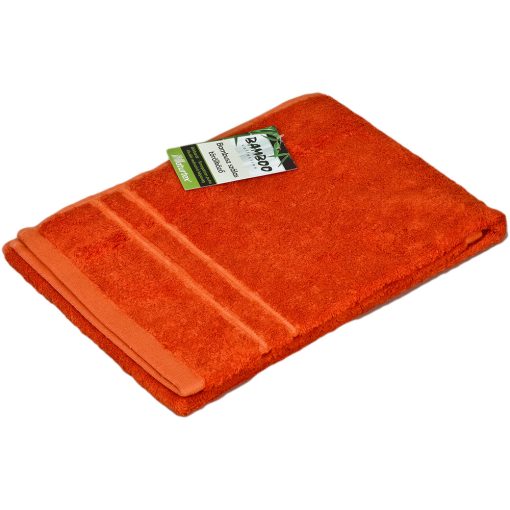 Naturtex Bamboo towel - Coral orange 50x100 cm