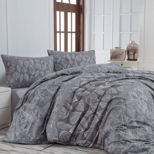 Naturtex 5-piece cotton bed linen set - Grey forest