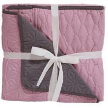 Naturtex microfiber ágytakaró - szürke-rózsaszín 235x250 cm