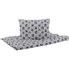 Naturtex 2 pieces children's bed linen set - Pandas (90x130 cm - 40x50 cm)