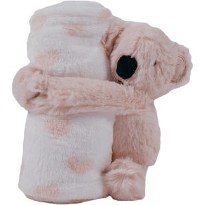 Naturtex Baby Design plaid - pink hugging Koala