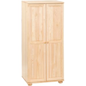   Möbelstar 221 - 2 ajtós natúr fenyő szekrény (akasztós)