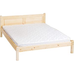   Möbelstar 318G - plain pine bed frame with gas spring storage 180x200 cm