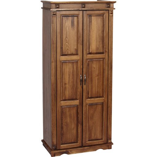 Möbelstar CLA 222 - 2 door stained pine wardrobe (with divider)