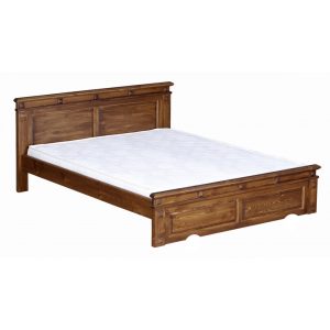   Möbelstar CLA 180G  - stained pine bed frame with gas spring storage 180x200 