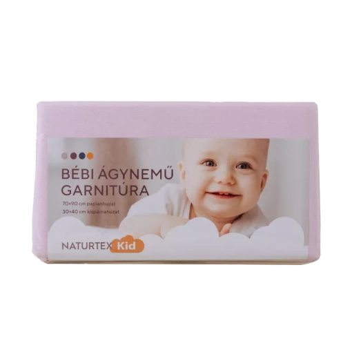 Naturtex 2 részes gyermek ágyneműhuzat - Light Rose