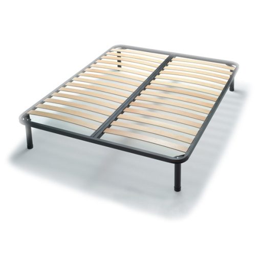 SleepStudio Metal Platform Bed Frame with Legs 140x200 cm