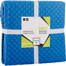 Naturtex Emily microfiber coverlet - white-blue 235x250 cm