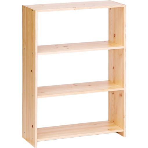 Möbelstar 292 - plain pine open back shelf unit