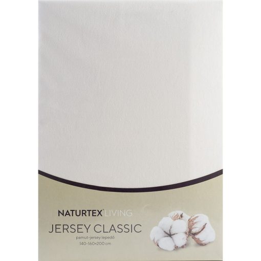 Naturtex Jersey gumis lepedő Vanilia  90-100x200 cm