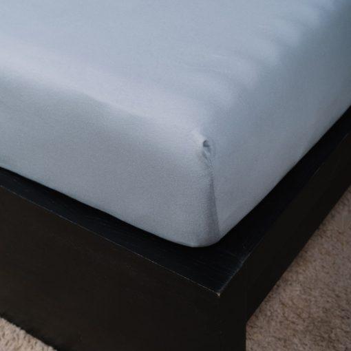 Naturtex Jersey fitted bed sheet - light grey 90-100x200 cm