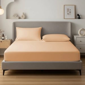 Alvásstúdió Jersey gumis lepedő Barack