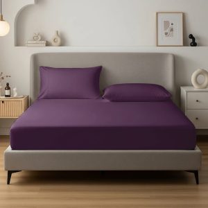 Alvásstúdió Jersey gumis lepedő Brombeer