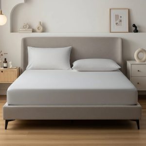 Alvásstúdió Jersey gumis lepedő Hellgrau