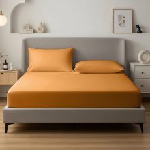 Alvásstúdió Jersey gumis lepedő Karamel