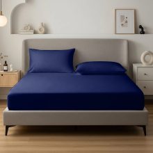 Alvásstúdió Jersey gumis lepedő Marine