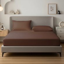 Alvásstúdió Jersey gumis lepedő Nougat