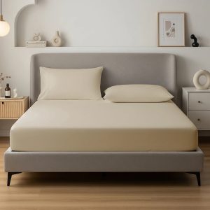 Alvásstúdió Jersey gumis lepedő Sand