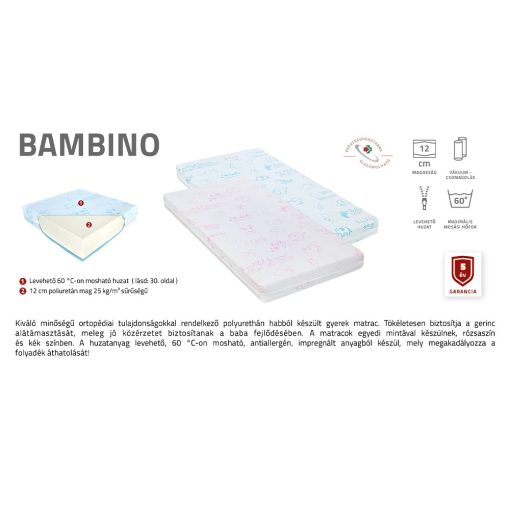 Best Dream Bambino matrac 70x120 cm BLUE