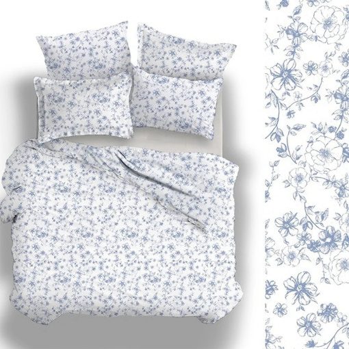 Naturtex 3 részes pamut- szatén ágyneműhuzat - Poppy