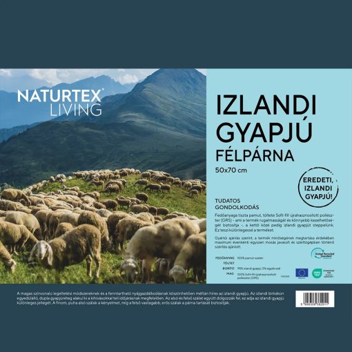 Naturtex Izlandi gyapjú félpárna 50x70 cm