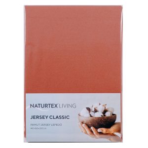 Naturtex Jersey gumis lepedő Terracotta