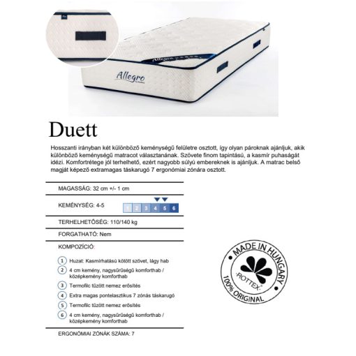 Rottex Allegro Duett matrac