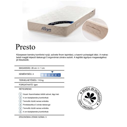 Rottex Allegro Presto matrac