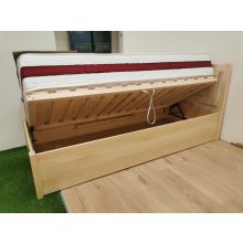 Rúna - bükk ágykeret ágyneműtartóval 100x190 cm