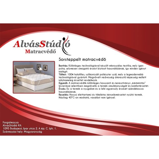 SleepStudio Comfort corner strap, quilted mattress protector