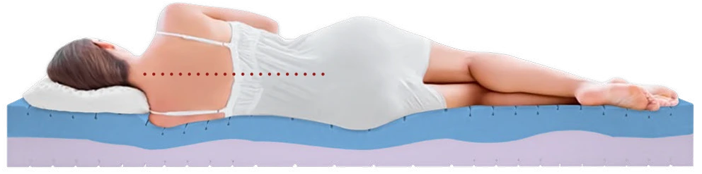 Best Dream Dual Comfort matrac fekvő nő